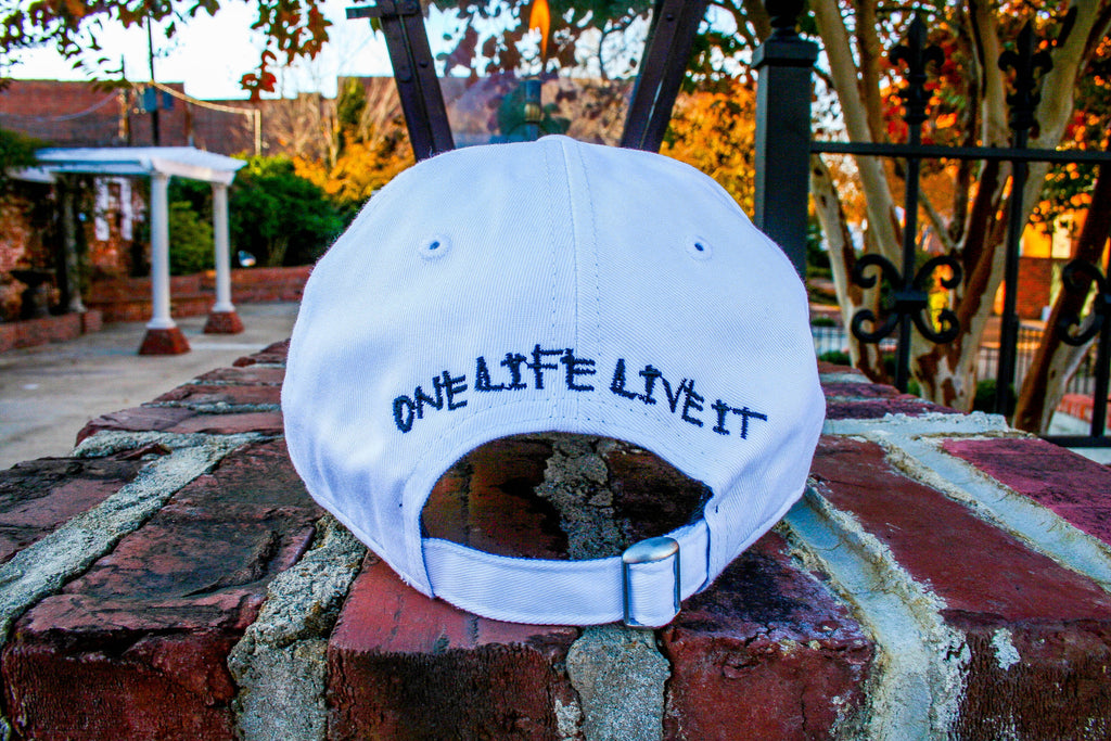 White Adjustable Original Logo Patch Hat