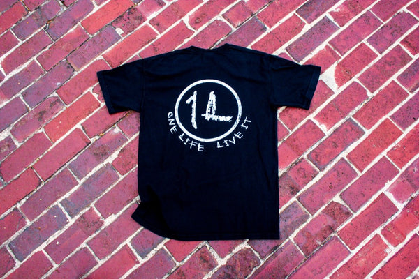 Black Short Sleeve Original Logo Tee