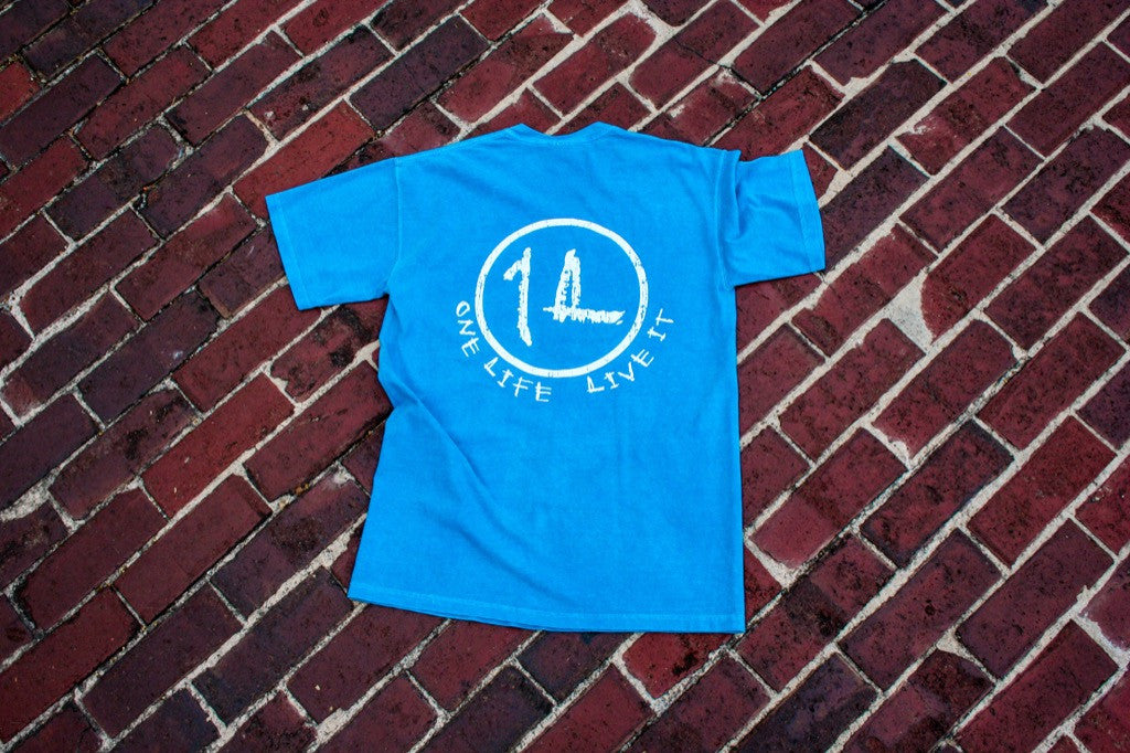 Flo Blue Short Sleeve Original Logo Tee