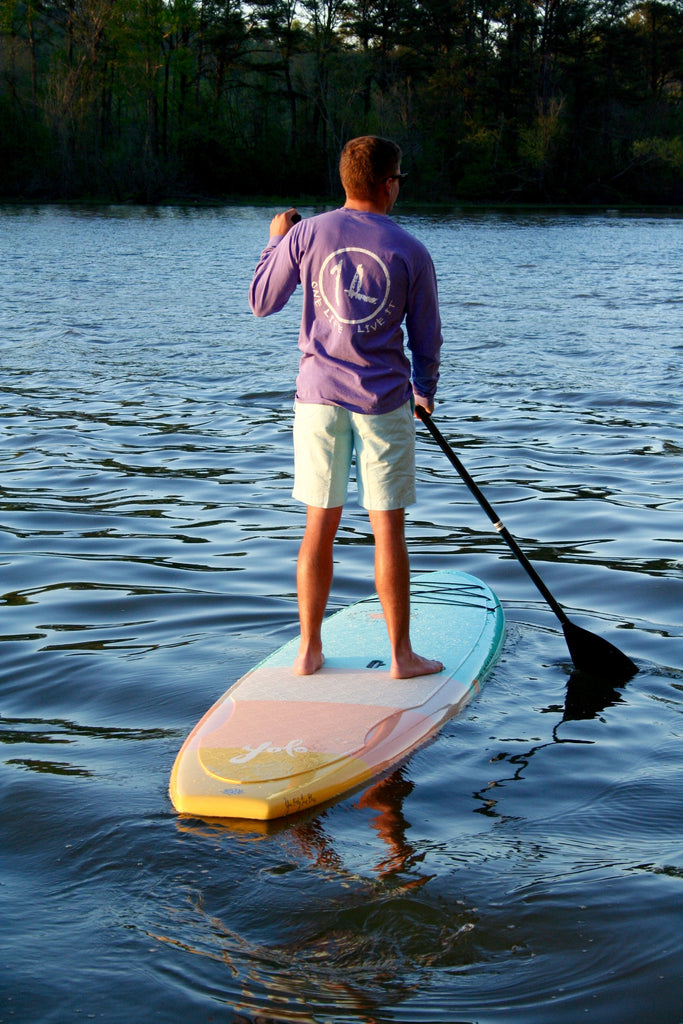 Violet Long Sleeve Original Logo Tee